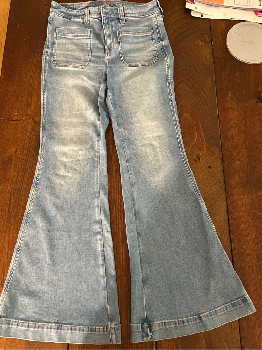 American Eagle Outfitters Light Blue Flare Jeans